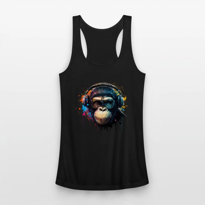 Colorful DJ Chimpanzee