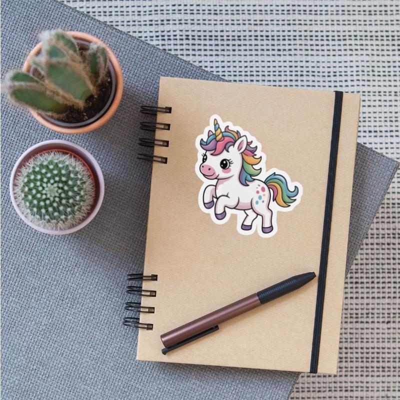 Colorful Rainbow Unicorn Illustration