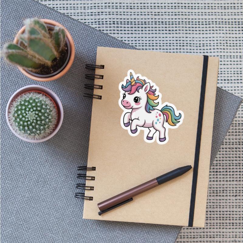 Colorful Rainbow Unicorn Illustration