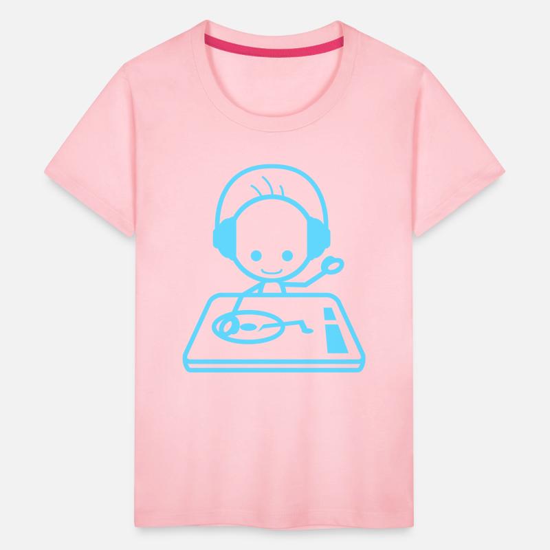 Cool Happy DJ Guy Mixing Console Music Party Man