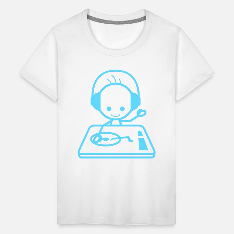 Cool Happy DJ Guy Mixing Console Music Party Man