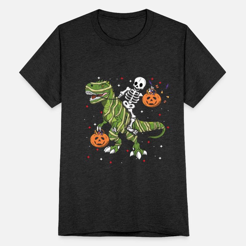Cool Skeleton Dinosaur Funny Lazy Creepy Halloween