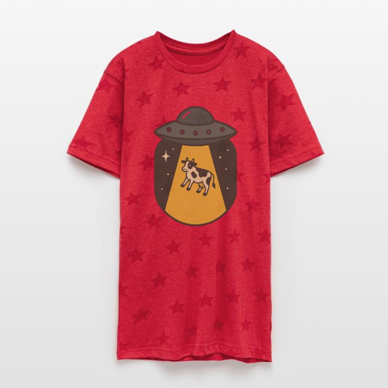 Cow Encounter UFO Illustration