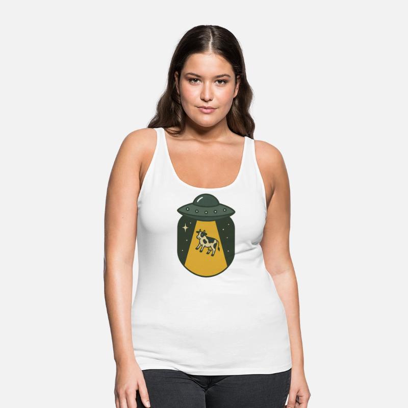 Cow Encounter UFO Illustration