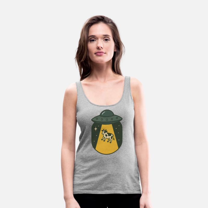 Cow Encounter UFO Illustration