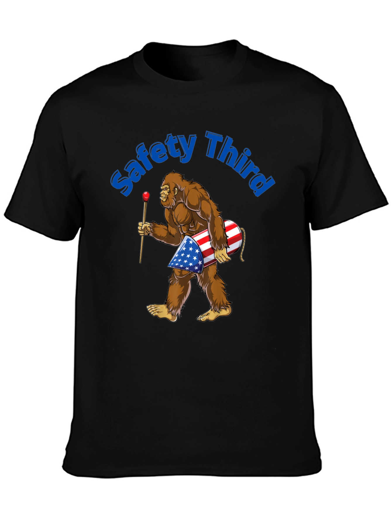 Safety Third Bigfoot Patriotic T-Shirt