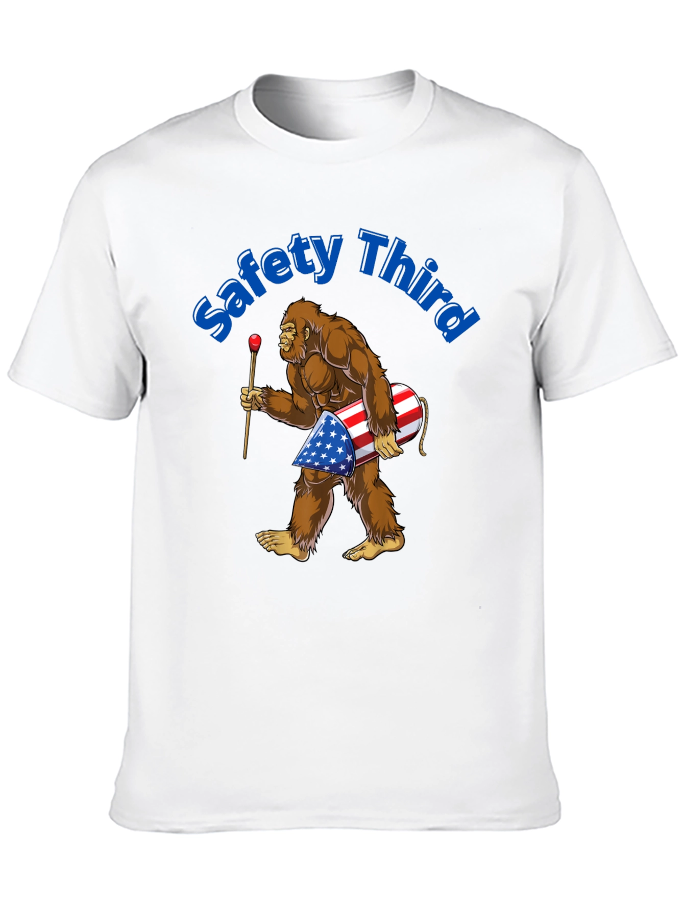 Safety Third Bigfoot Patriotic T-Shirt