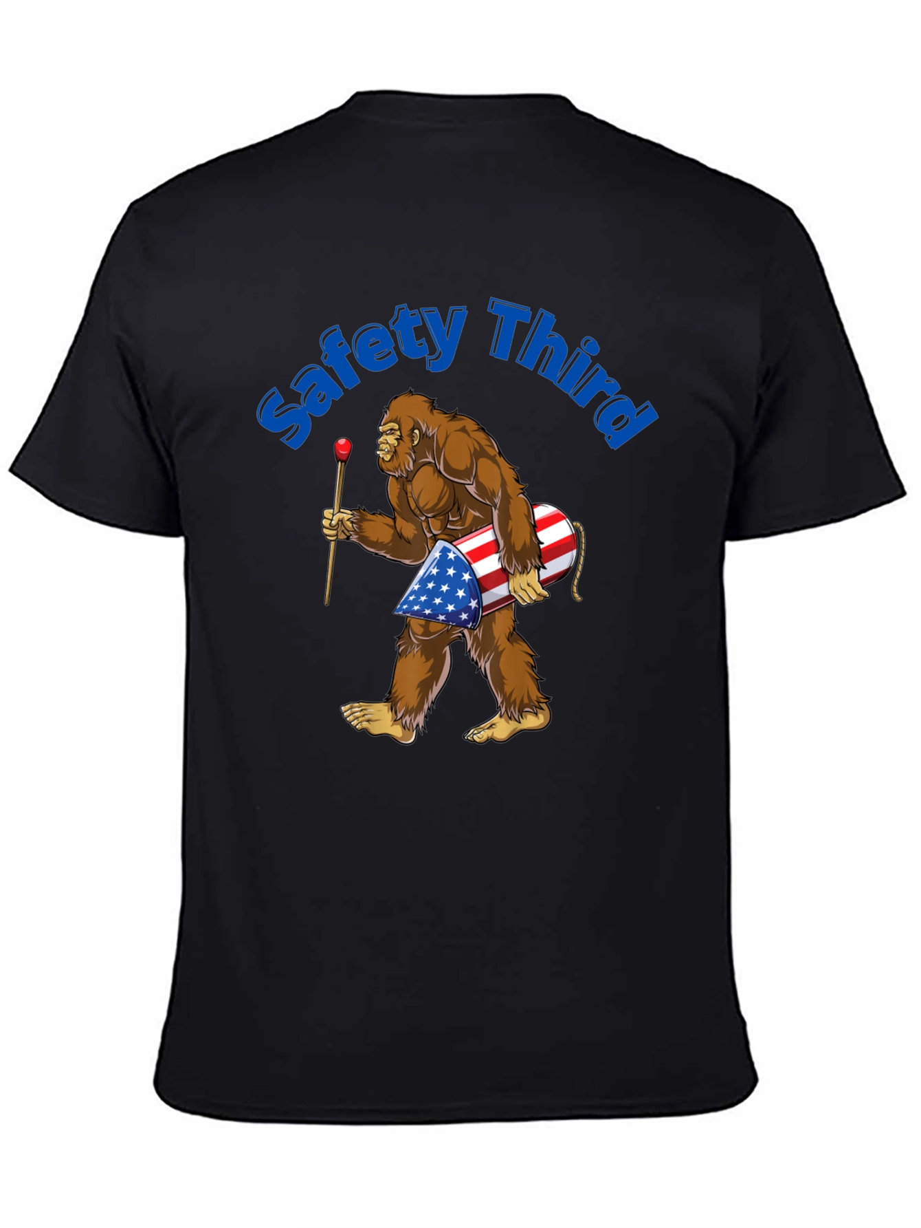 Safety Third Bigfoot Patriotic T-Shirt