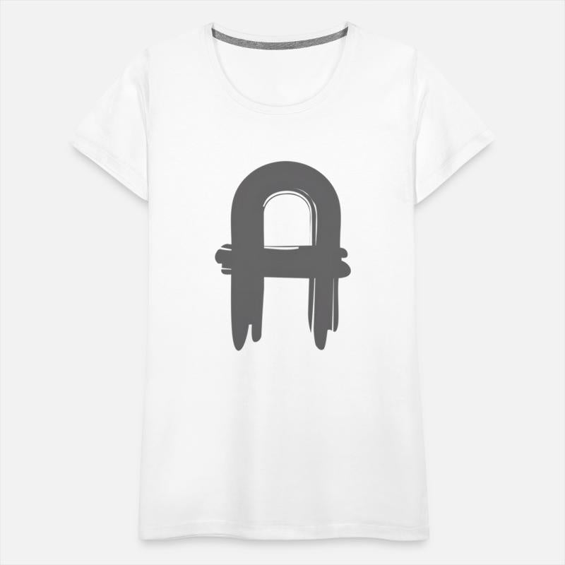Creative Bold Dark Grey Letter A Alphabet