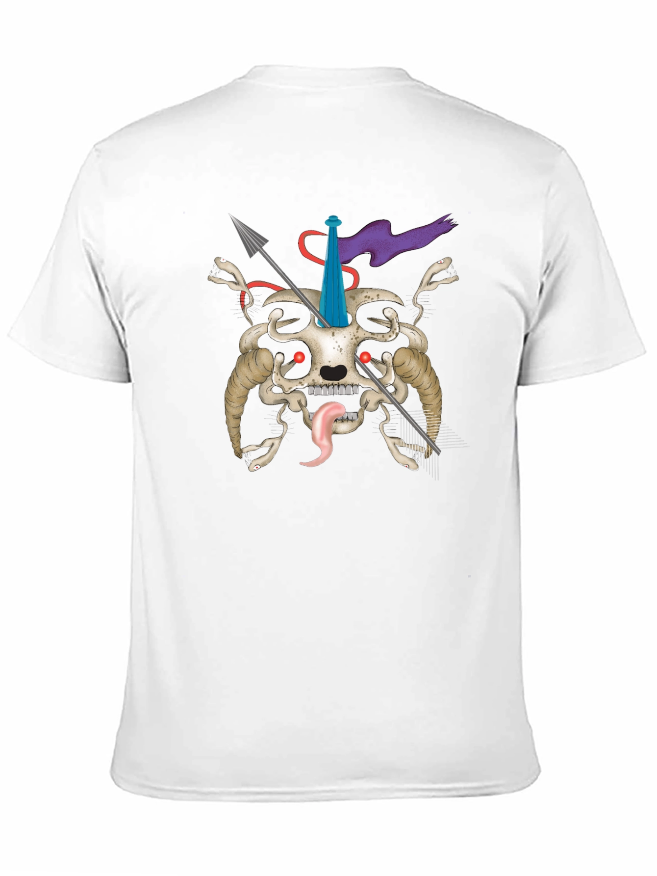 Skull & Arrows Graphic Tee - Unique Dark Style