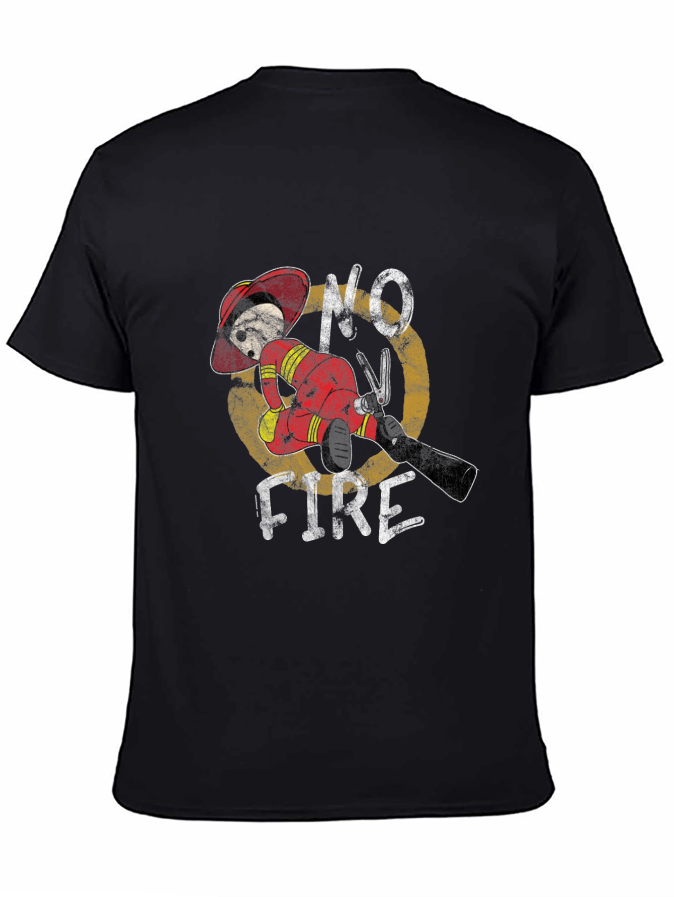 No Fire Graphic Tee - Firefighter Humor T-Shirt