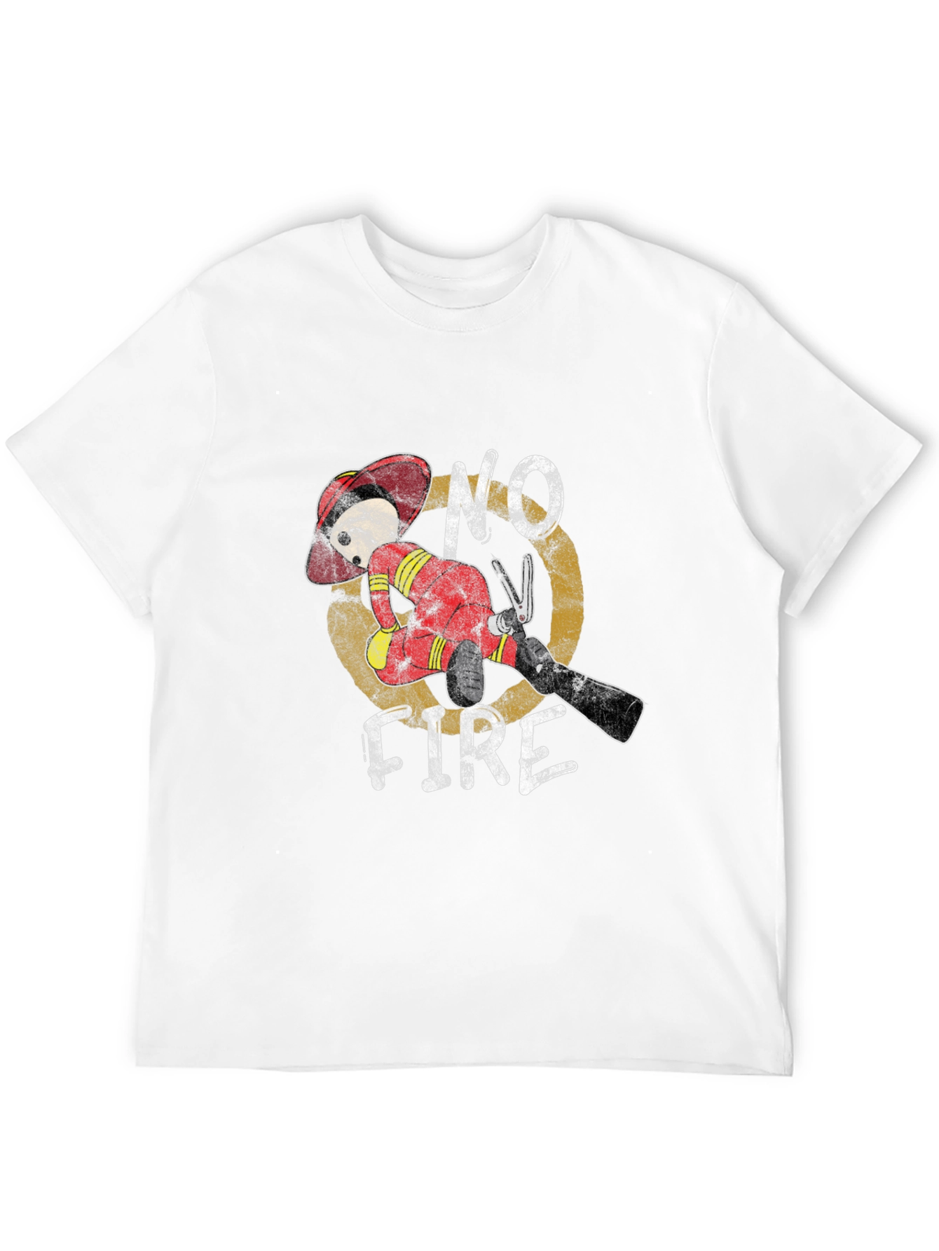 No Fire Graphic Tee - Firefighter Humor T-Shirt