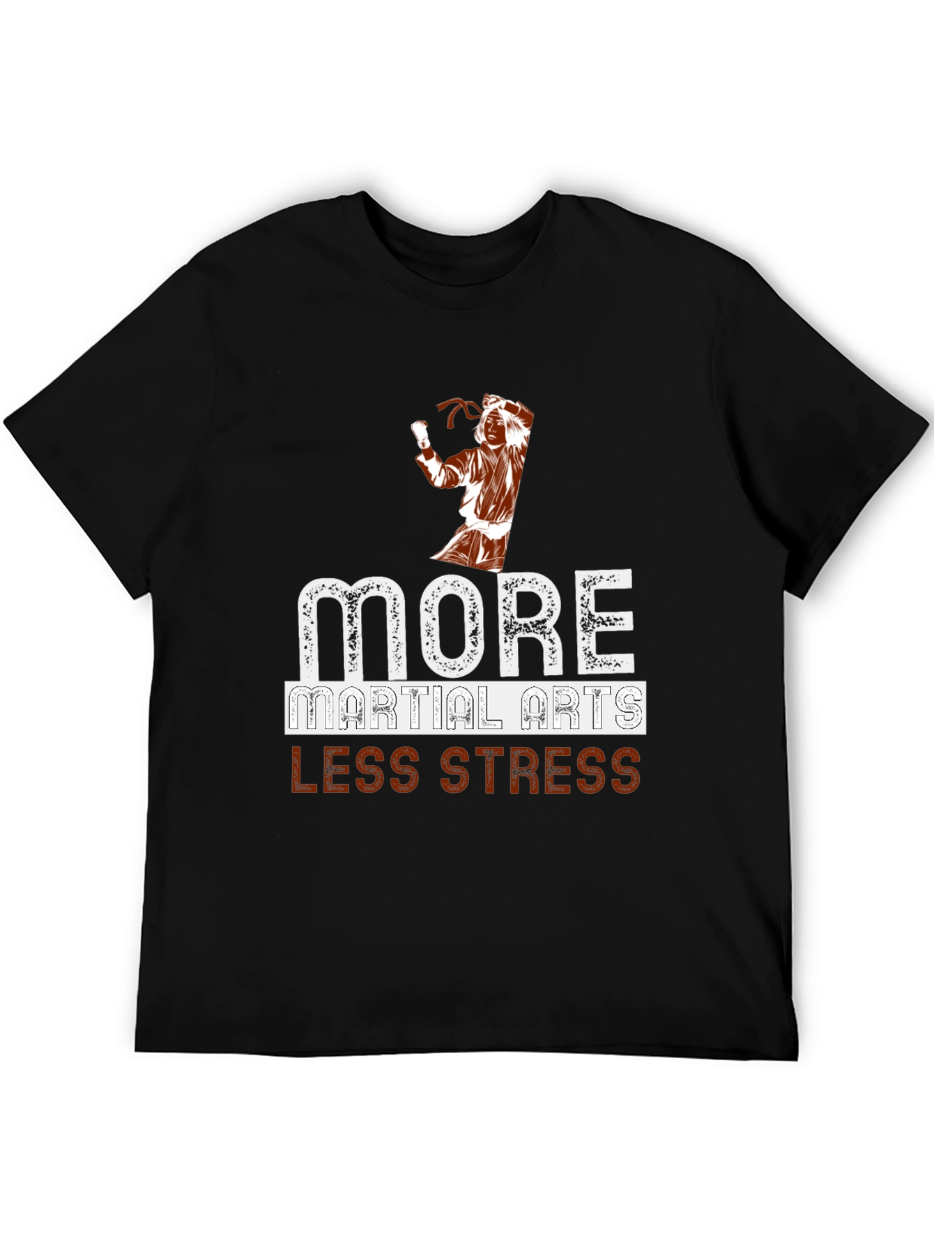 More Martial Arts Less Stress Graphic T-Shirt
