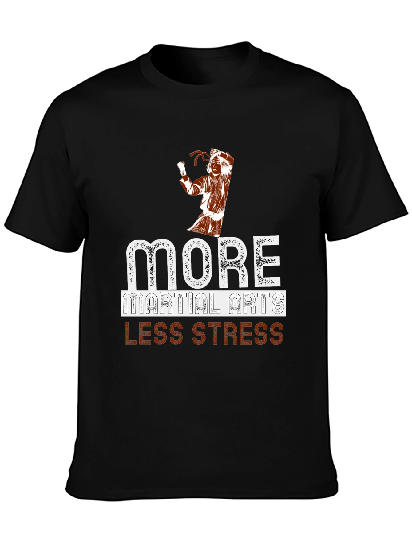 More Martial Arts Less Stress Graphic T-Shirt