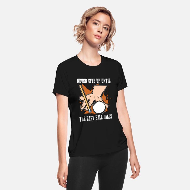 Cue Sports Never Give Up Until Snooker Pool Player