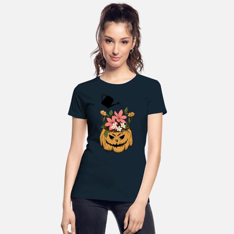 Cute autumn pumpkin with wflowers