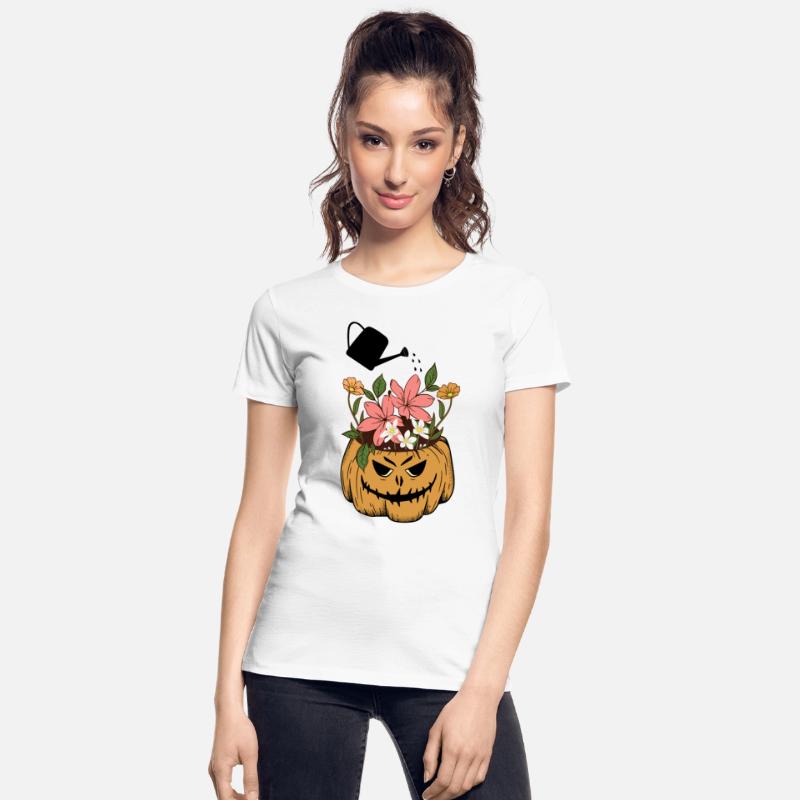 Cute autumn pumpkin with wflowers