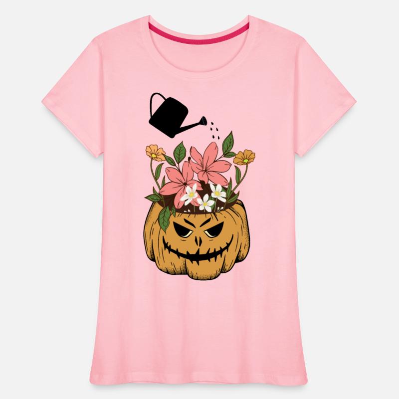 Cute autumn pumpkin with wflowers