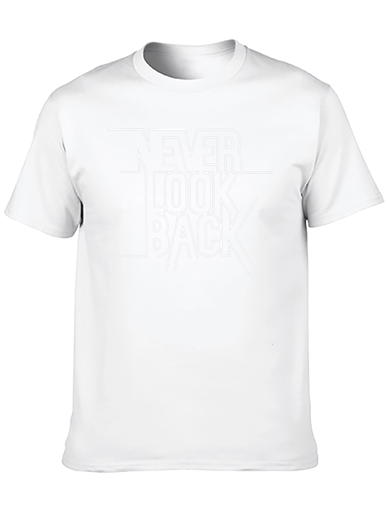 Never Look Back Graphic T-Shirt - Stylish Cotton Tee