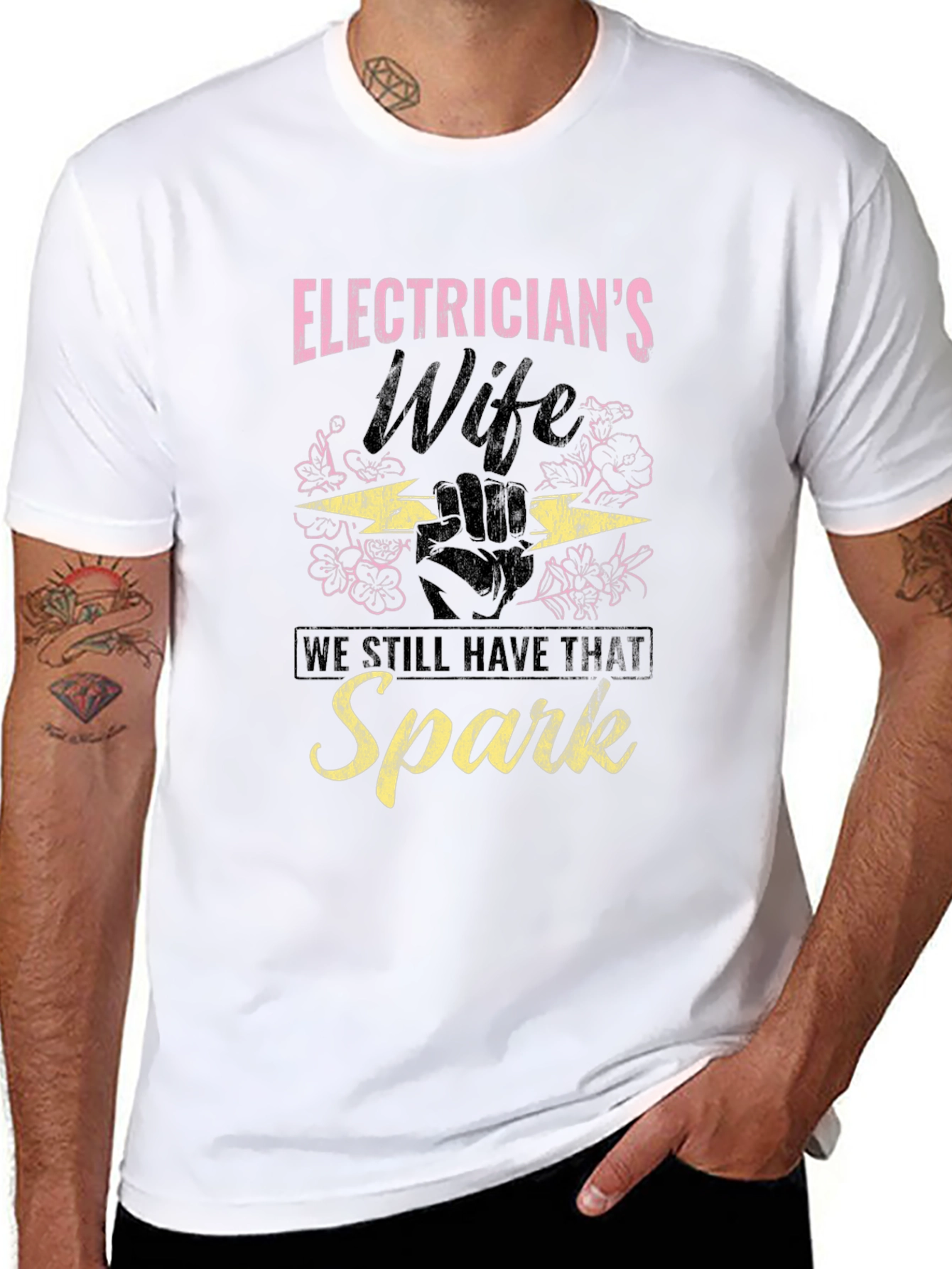 Electricians Wife Spark T-Shirt