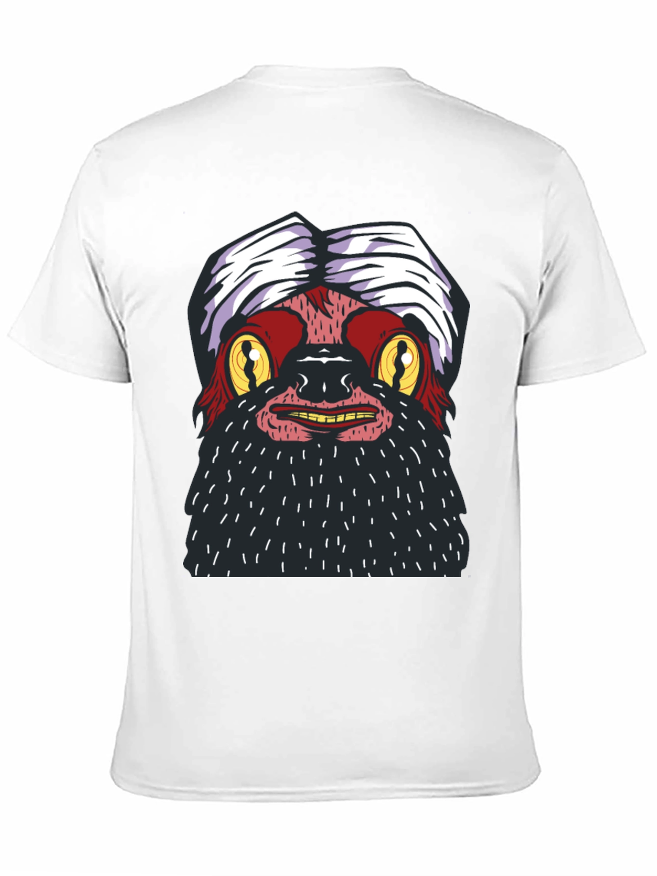 Funky Yeti Graphic Tee - Black Cotton