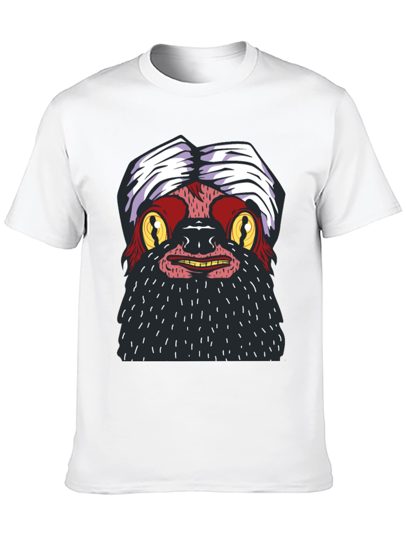 Funky Yeti Graphic Tee - Black Cotton