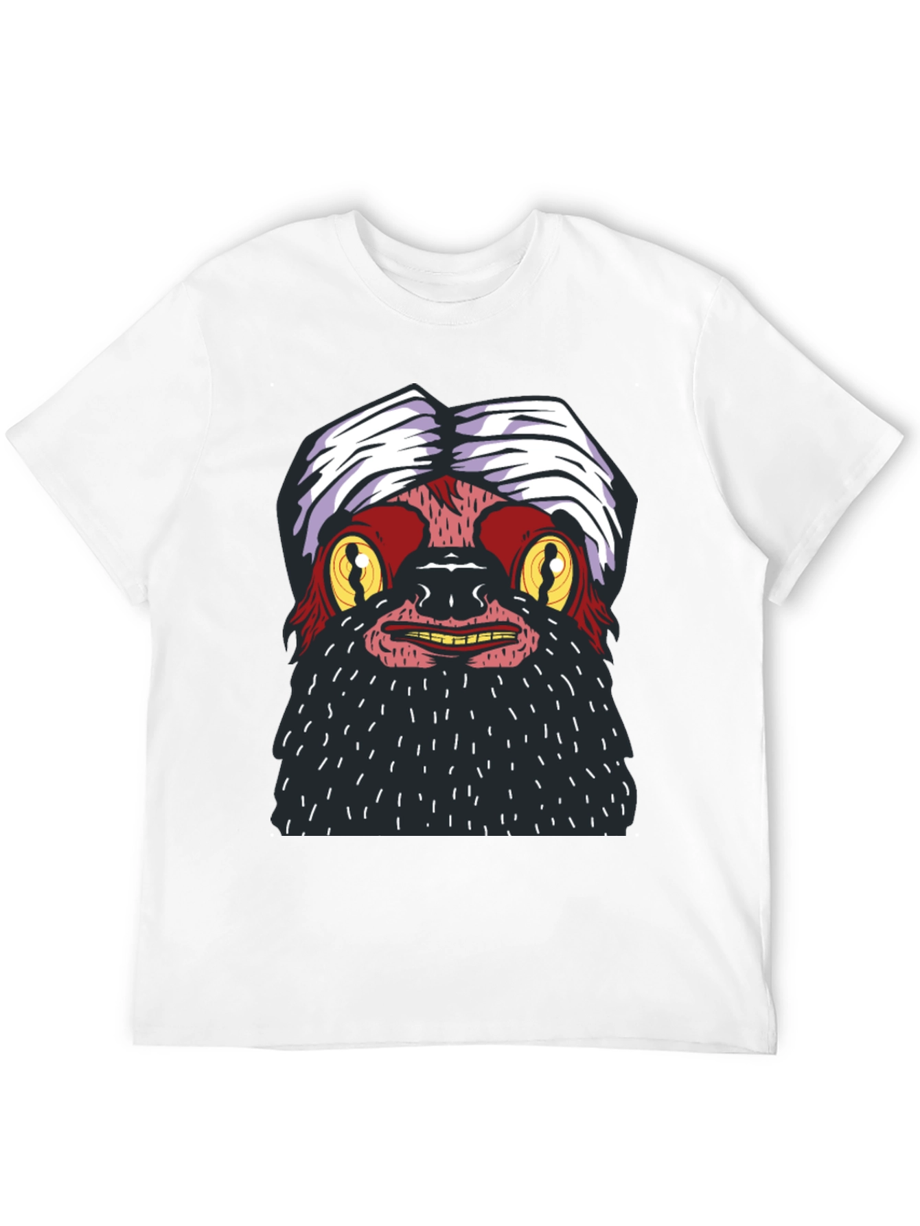 Funky Yeti Graphic Tee - Black Cotton