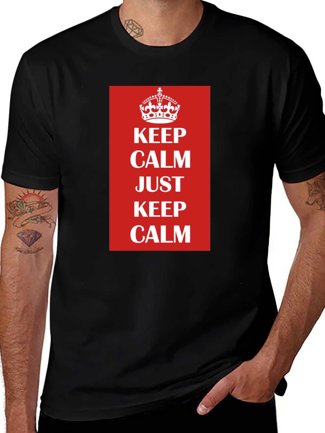 Keep Calm T-Shirt - Classic Slogan Tee