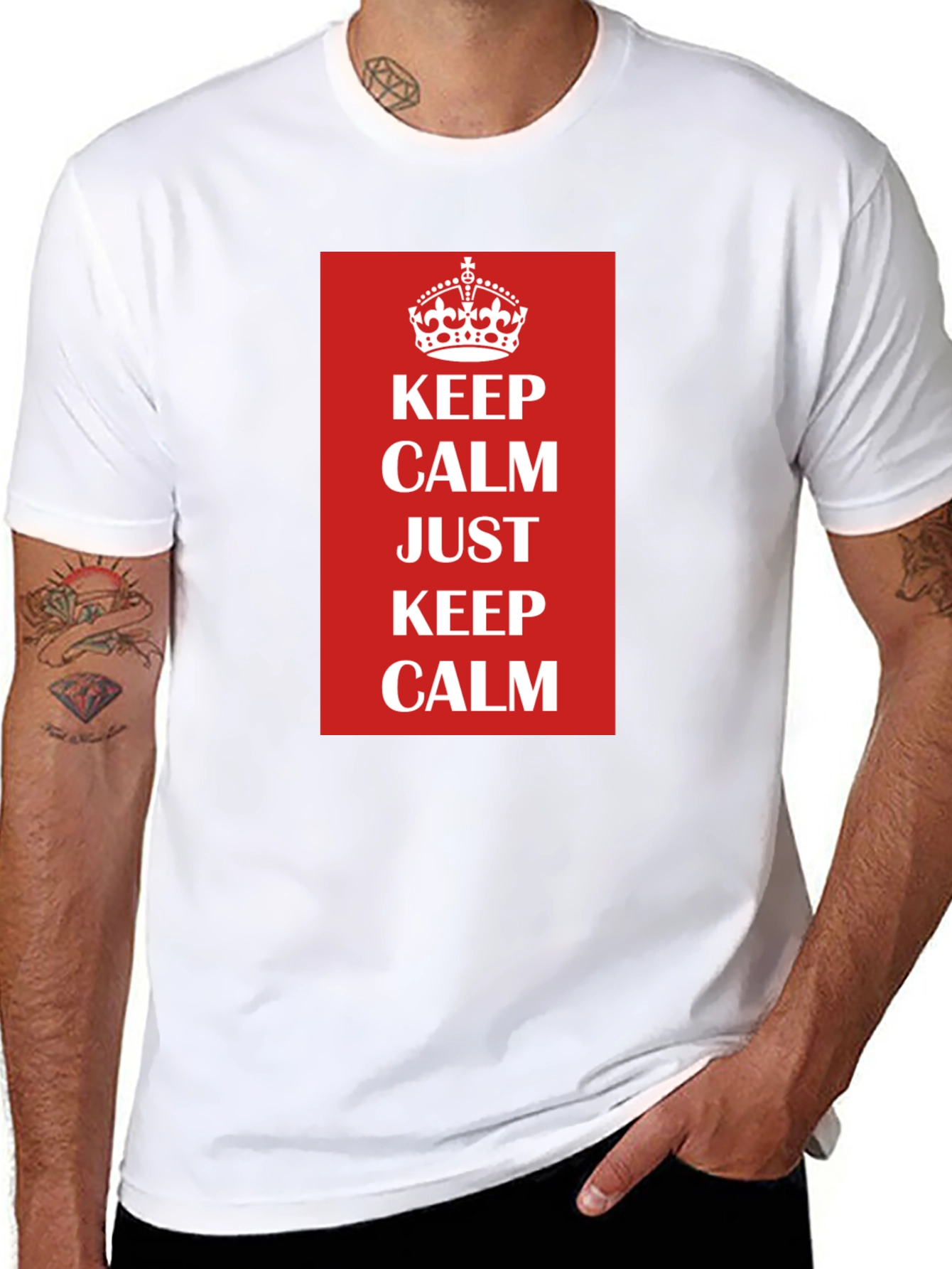 Keep Calm T-Shirt - Classic Slogan Tee
