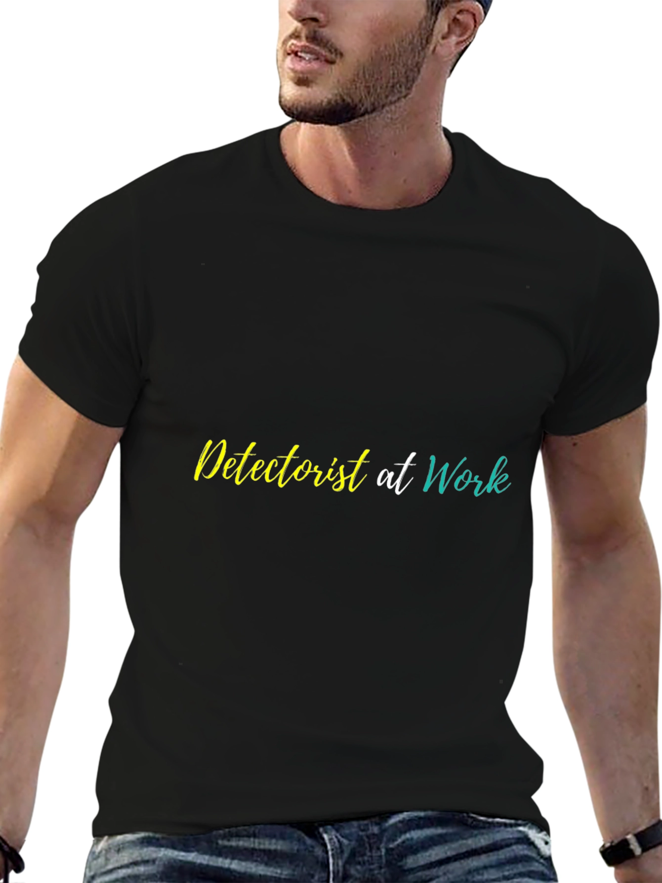 Detectorist at Work Graphic Tee