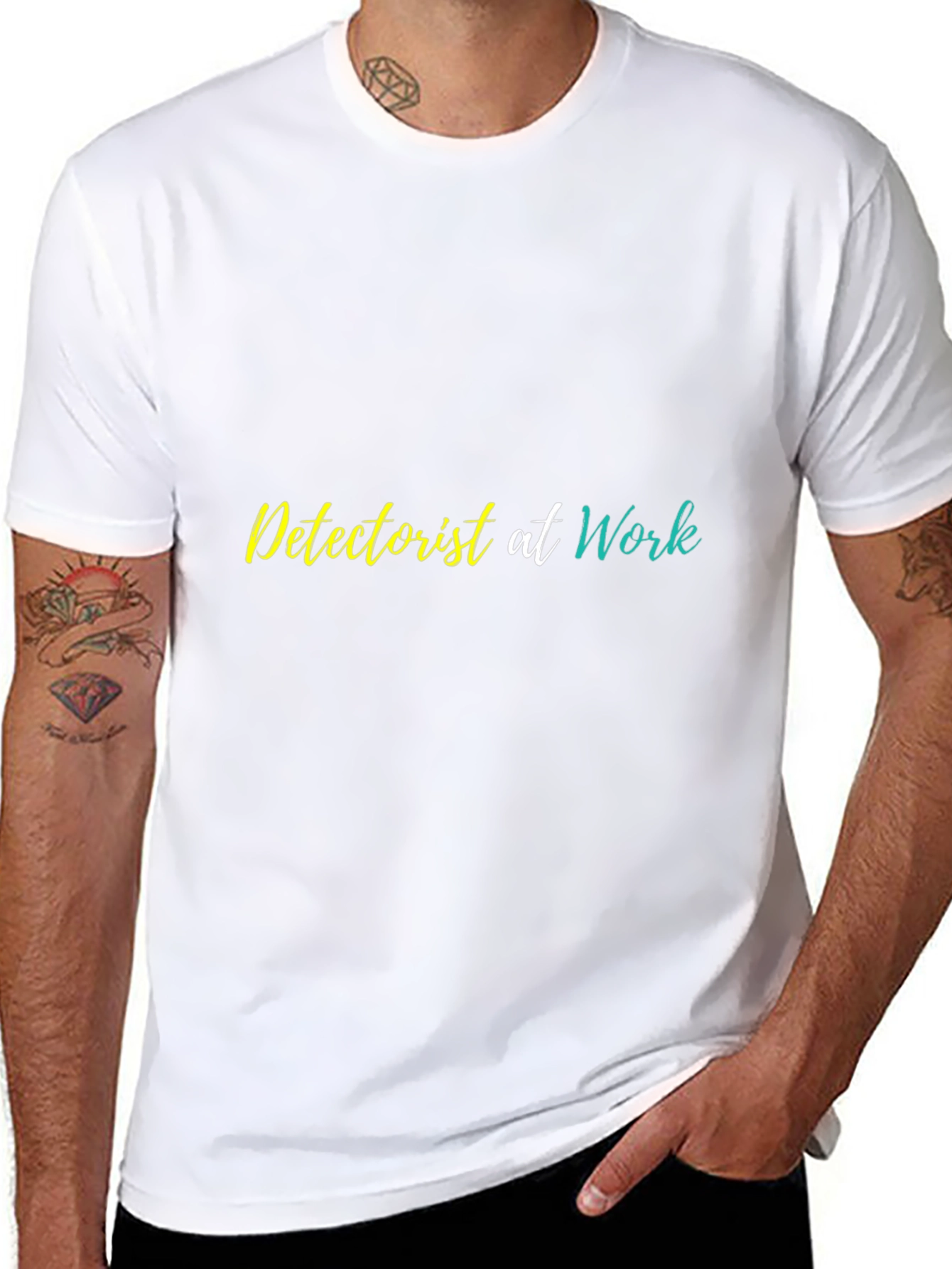 Detectorist at Work Graphic Tee