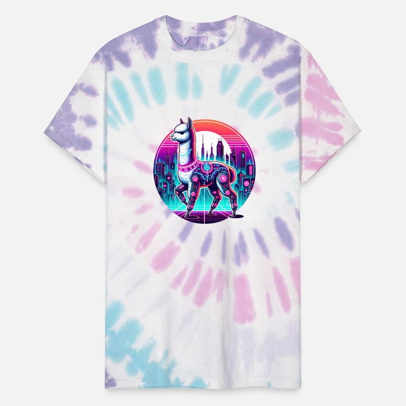 Cyberpunk Alpaca In Futuristic Cityscape