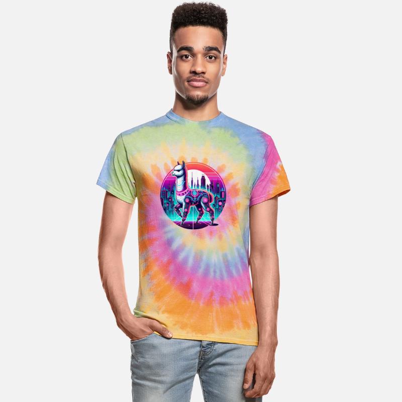 Cyberpunk Alpaca In Futuristic Cityscape