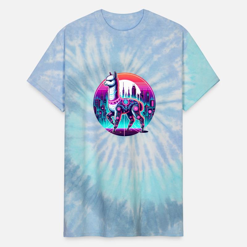 Cyberpunk Alpaca In Futuristic Cityscape