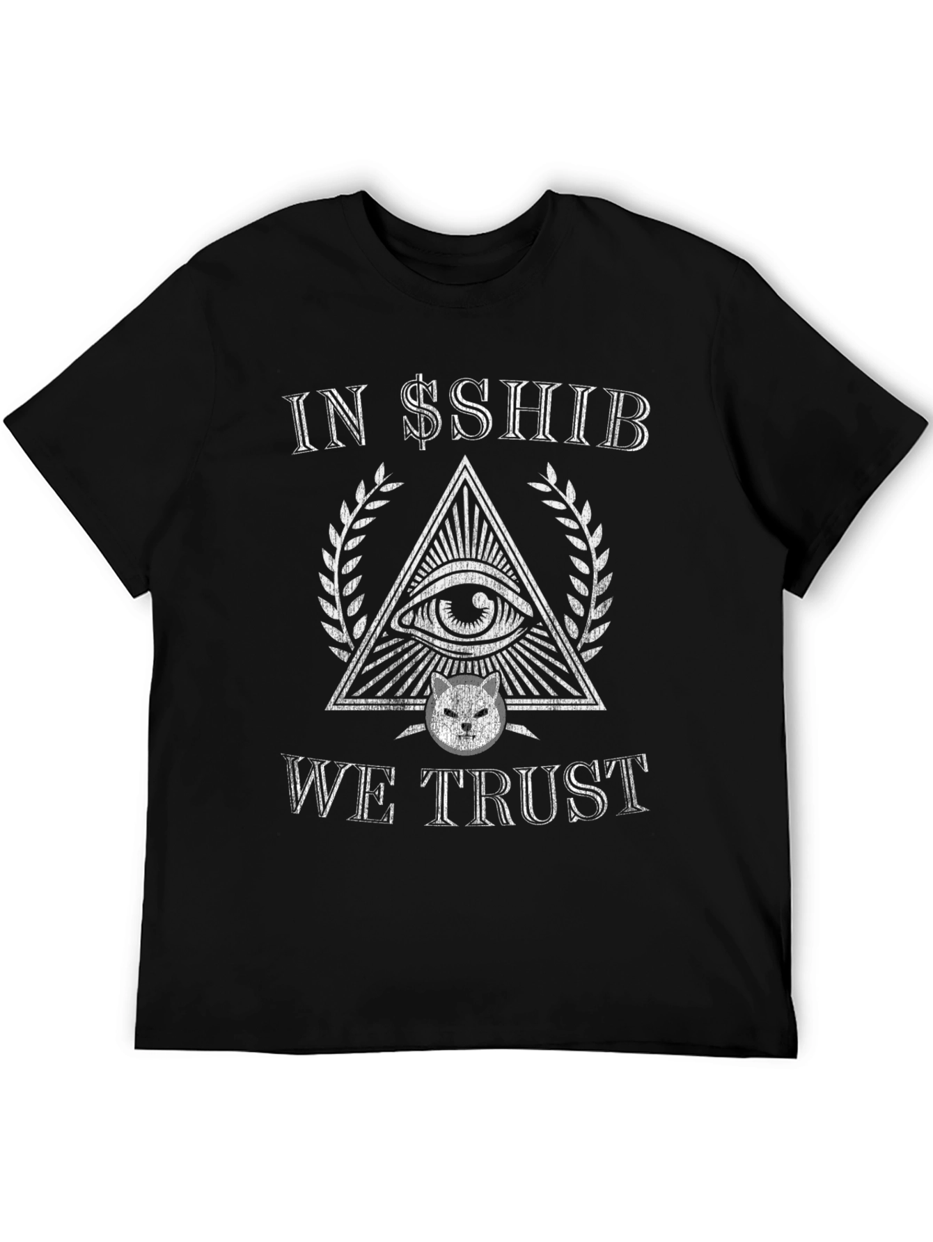 In $$SHIB We Trust Black T-Shirt