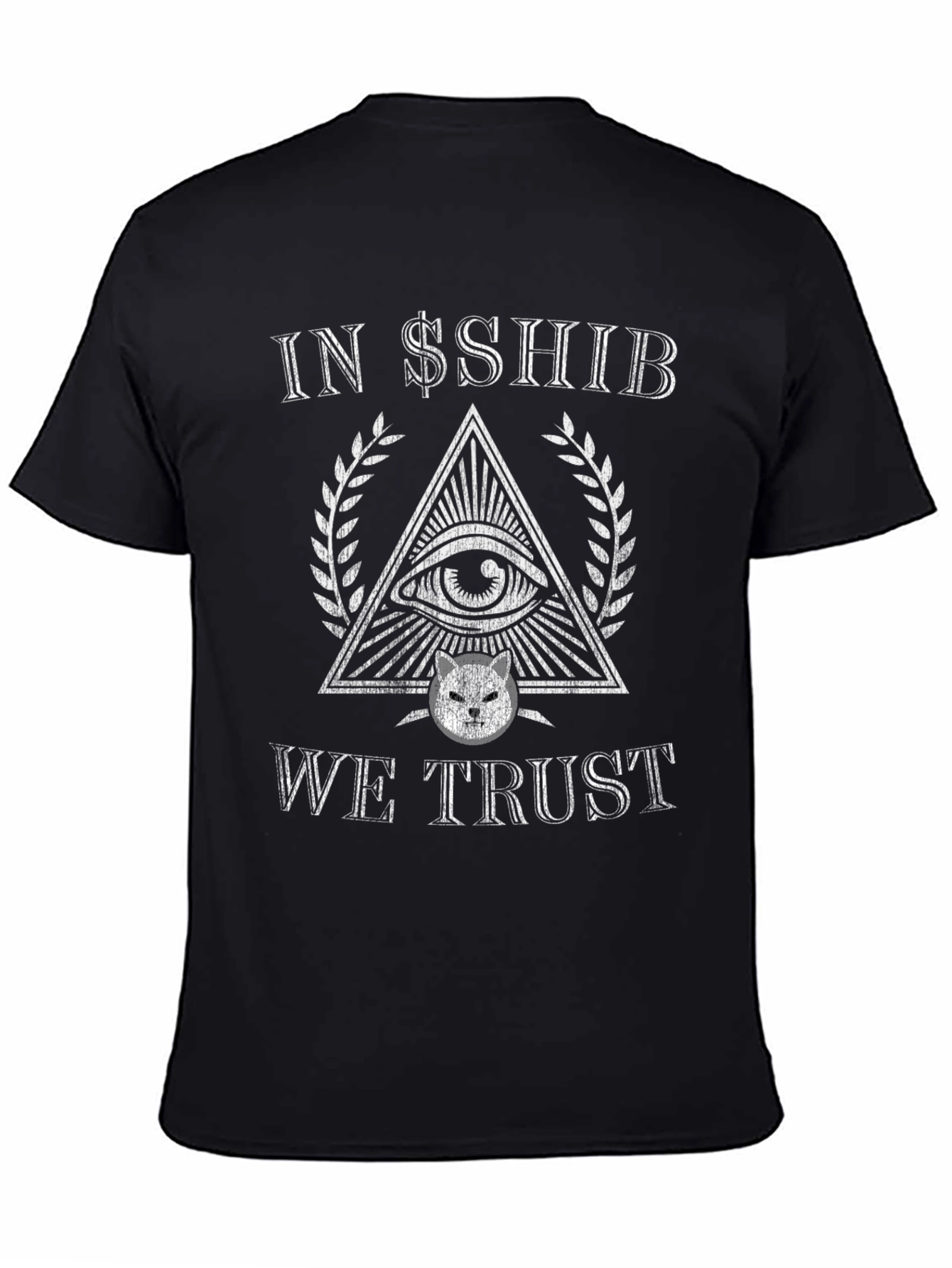 In $$SHIB We Trust Black T-Shirt