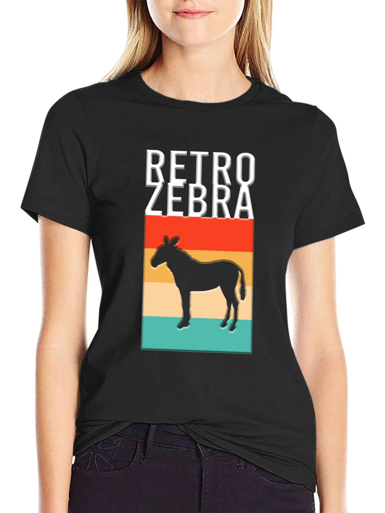 Retro Zebra Graphic T-Shirt - Classic Style