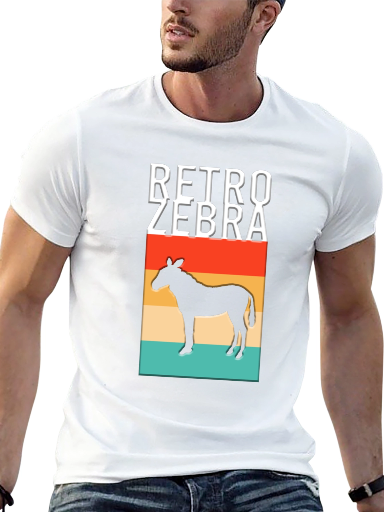 Retro Zebra Graphic T-Shirt - Classic Style