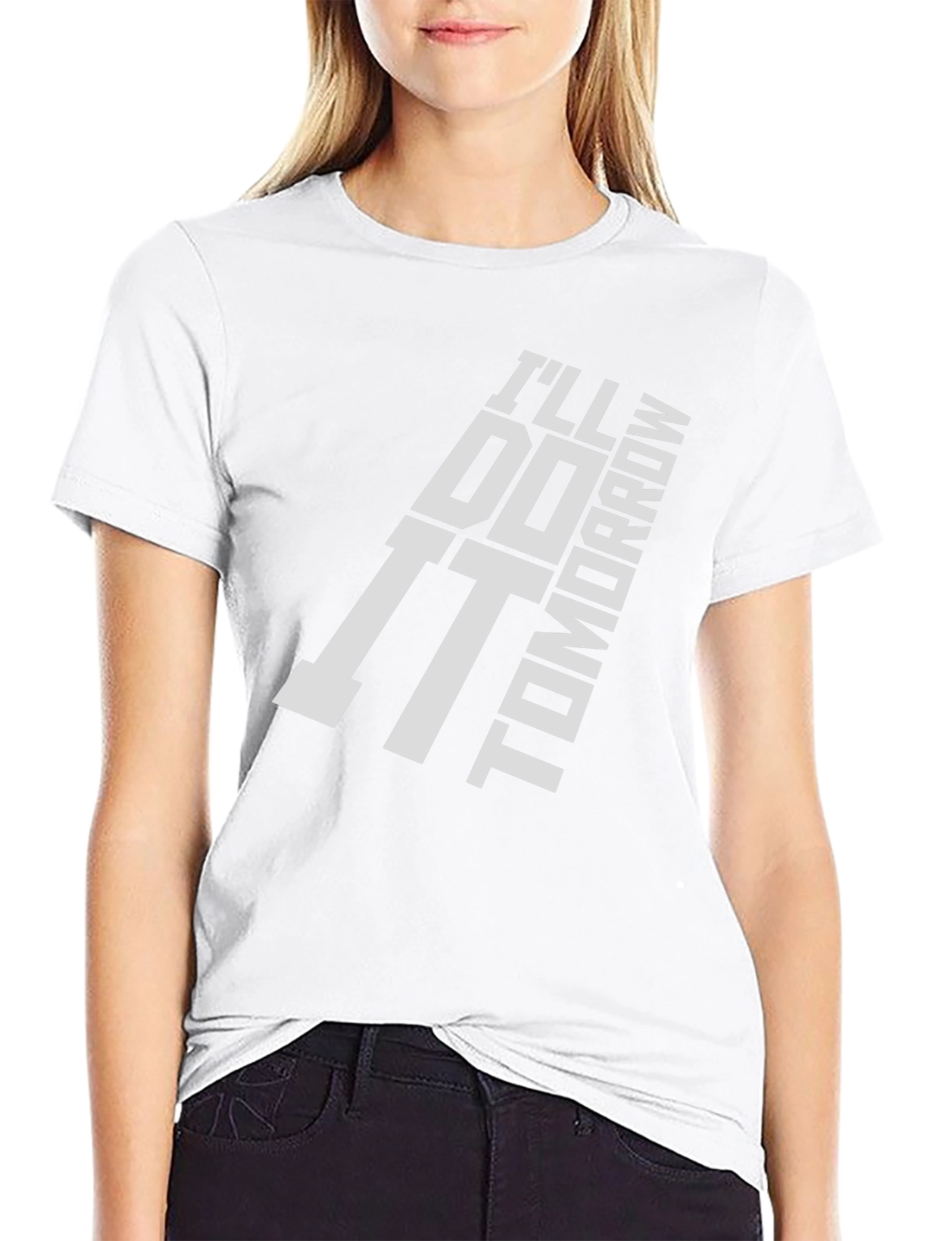 Ill Do It Tomorrow Black Graphic T-Shirt