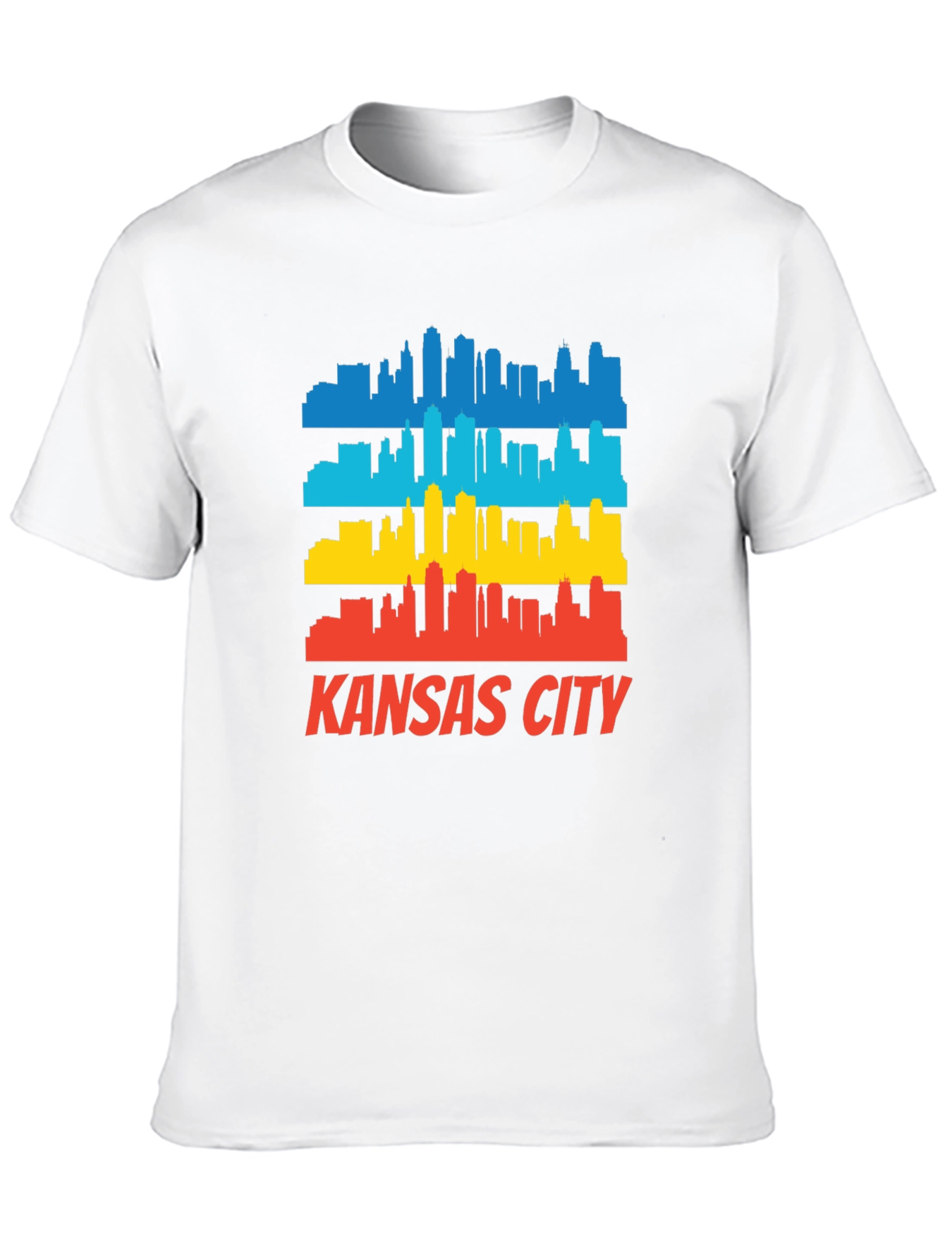 Kansas City Skyline Graphic Tee - Retro Cityscape T-Shirt