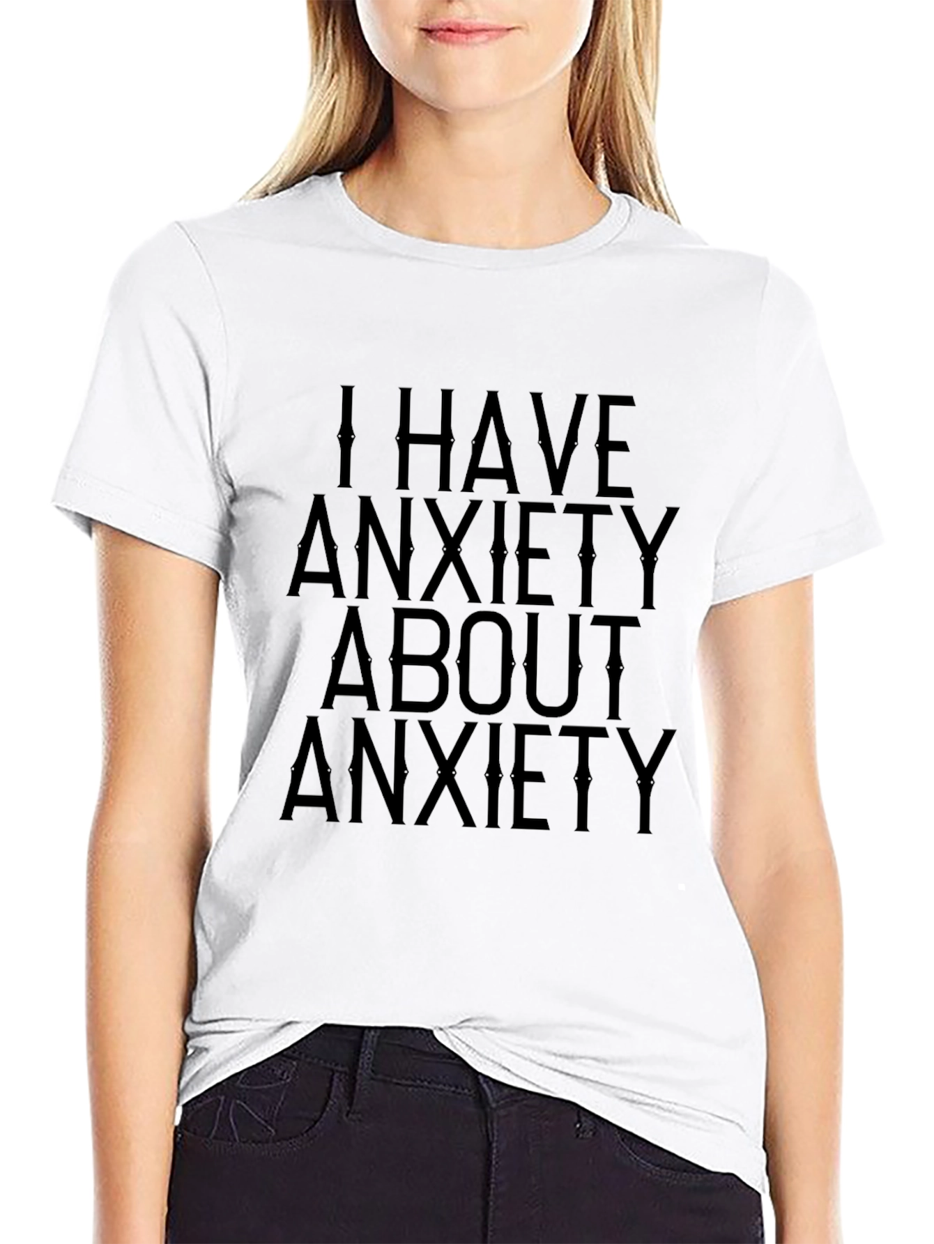 Anxiety T-Shirt - Black Graphic Tee