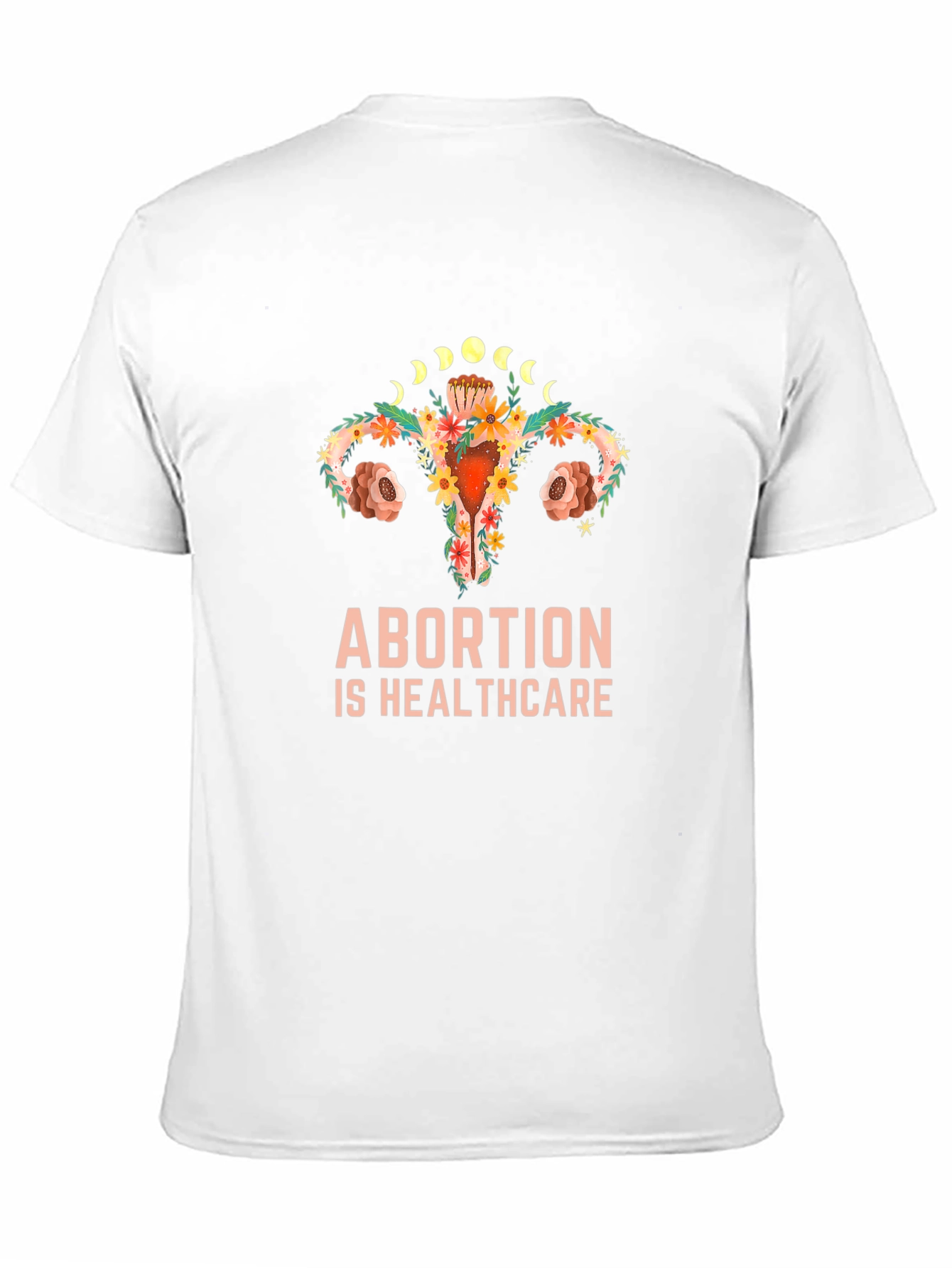 Pro Choice Floral Uterus Graphic Tee