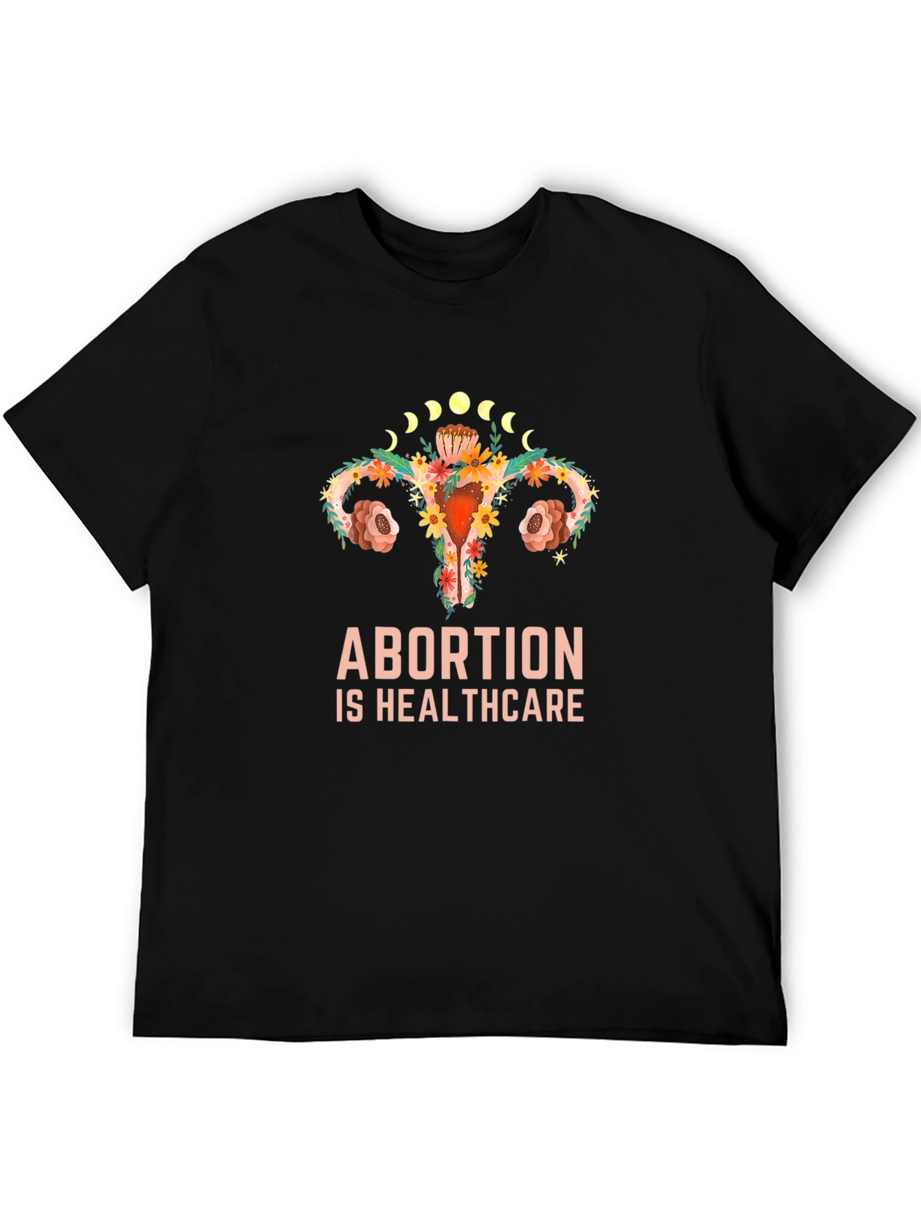 Pro Choice Floral Uterus Graphic Tee
