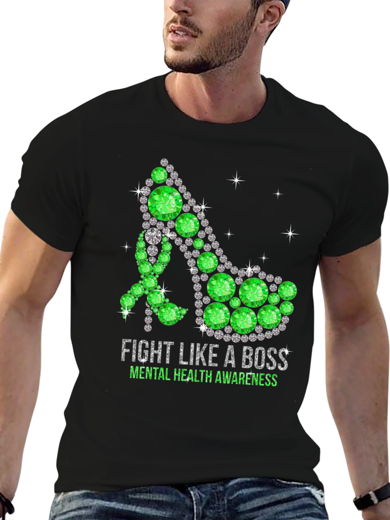 Mental Health Awareness T-Shirt Fight Like A Boss