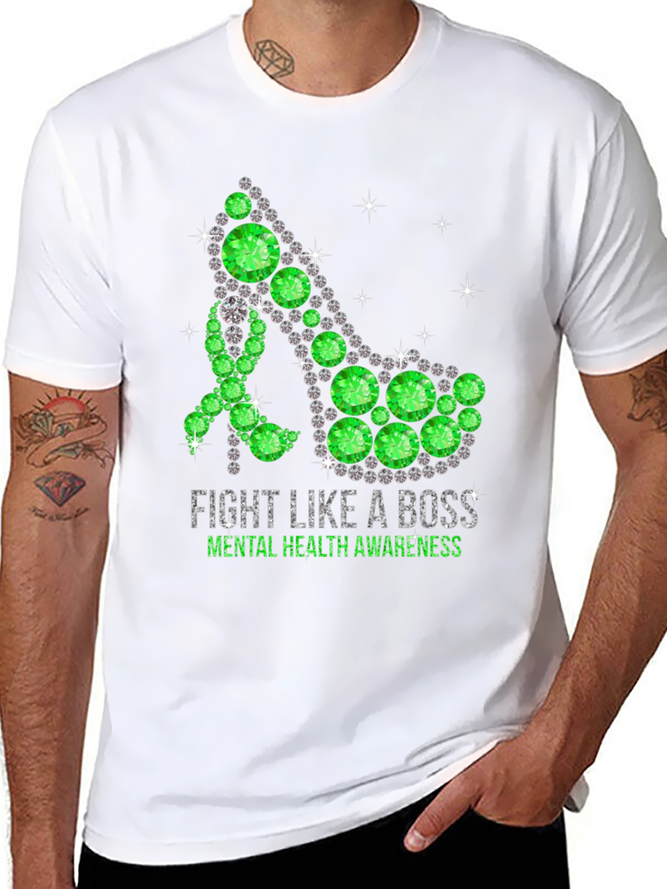 Mental Health Awareness T-Shirt Fight Like A Boss