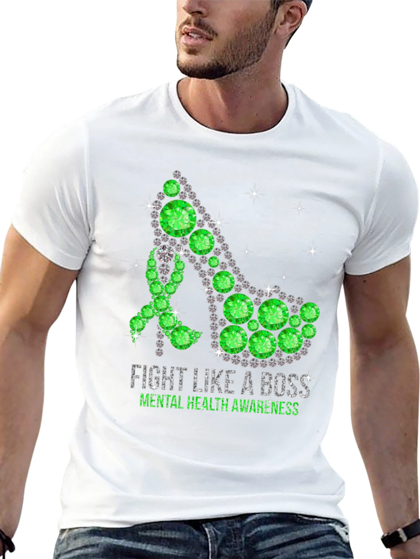 Mental Health Awareness T-Shirt Fight Like A Boss