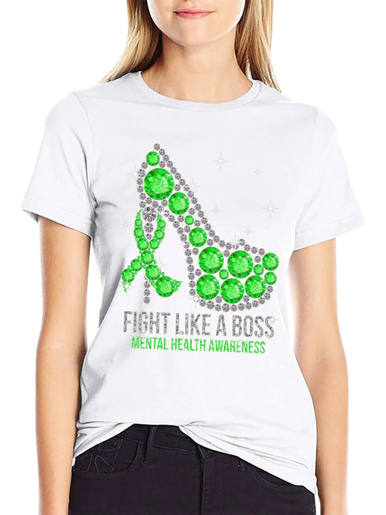 Mental Health Awareness T-Shirt Fight Like A Boss