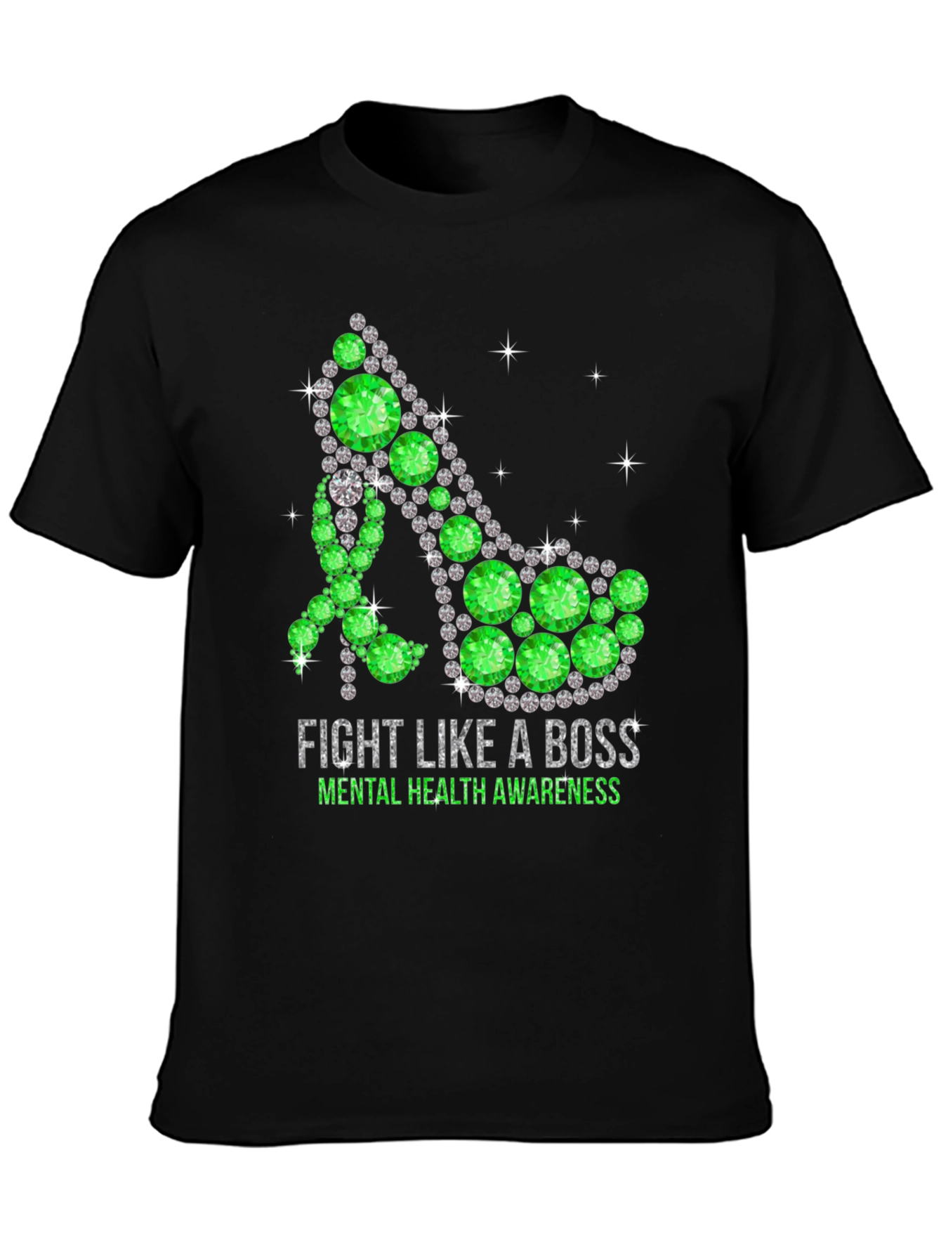Mental Health Awareness T-Shirt Fight Like A Boss