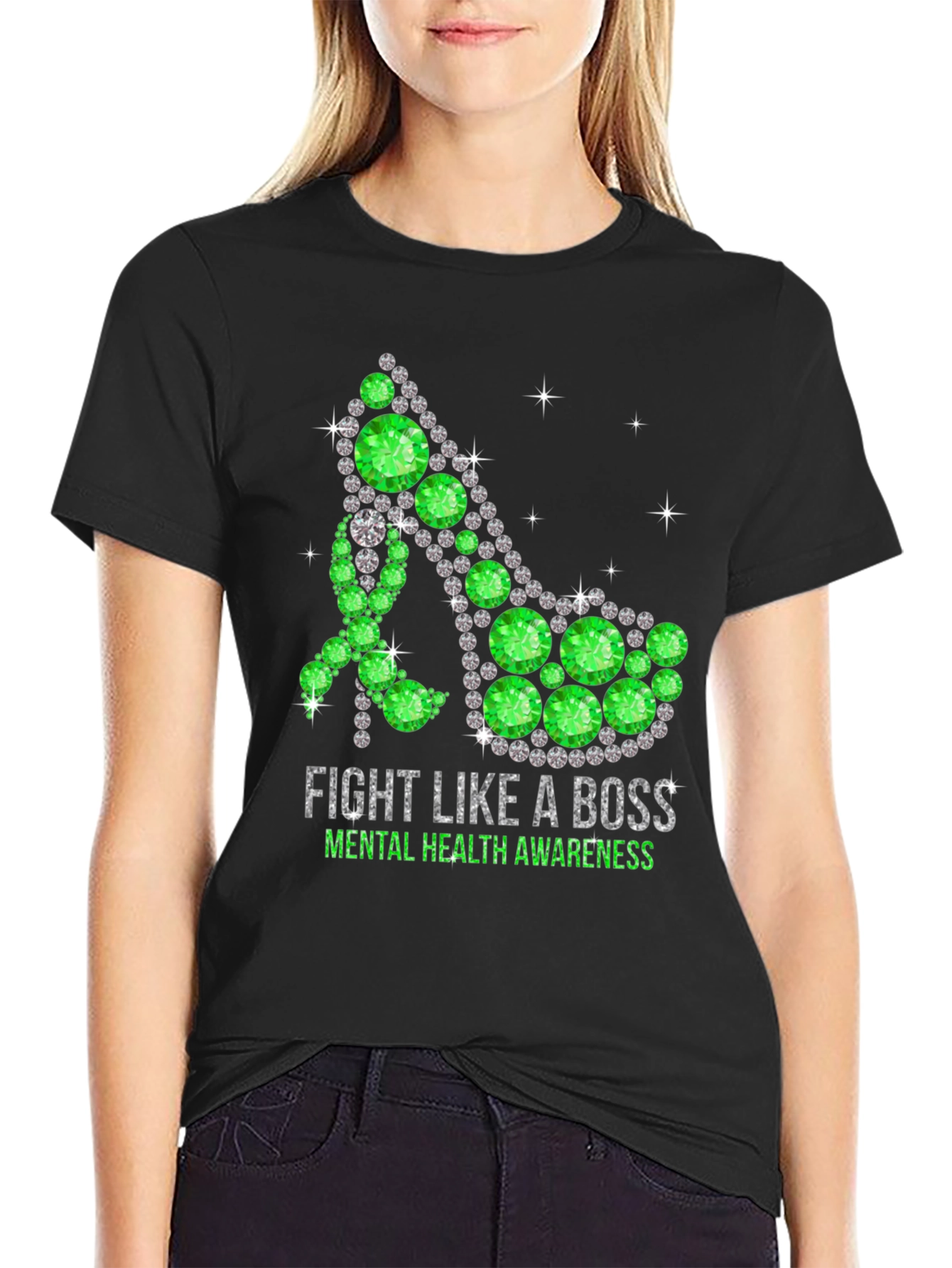 Mental Health Awareness T-Shirt Fight Like A Boss
