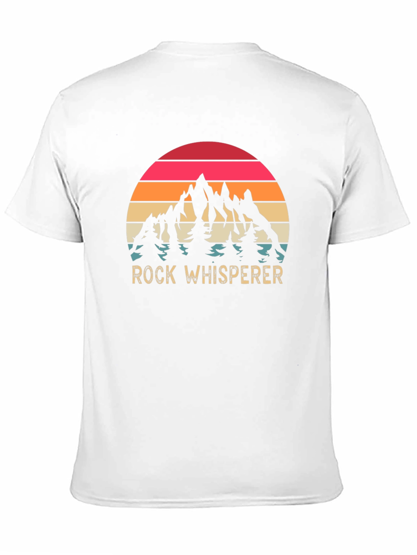 Rock Whisperer Graphic Tee - Mountain Sunset Design